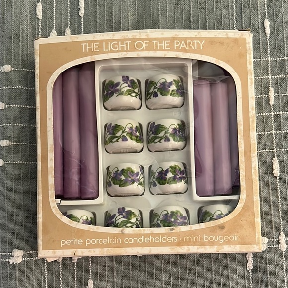 Vtg Bavarian Porcelain Candles Village Germany The Light of the Party 10 Candles - Picture 1 of 9